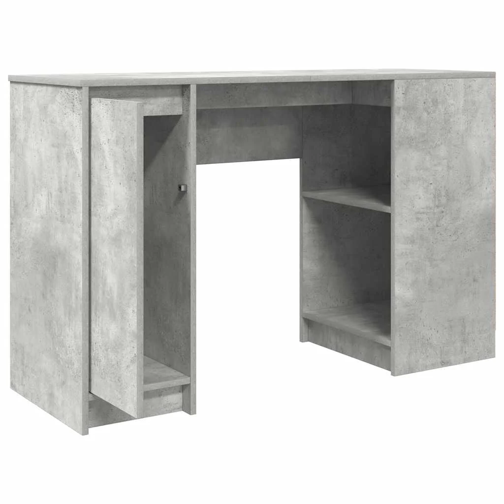Bureau 120 x 42 x 76 cm gris béton bois d'ingénierie – vue en situation