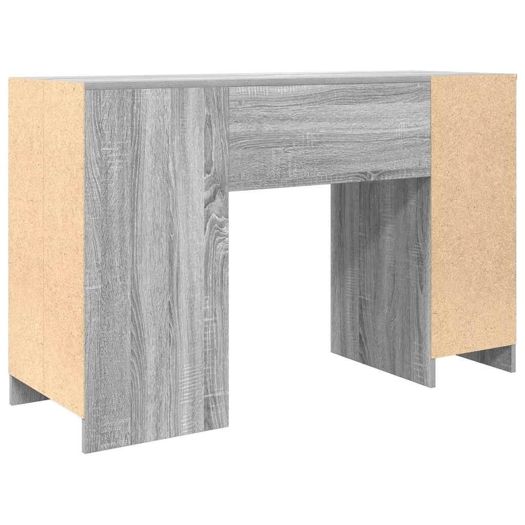 Bureau 120 x 42 x 76 cm sonoma gris bois d'ingénierie – vue de dos