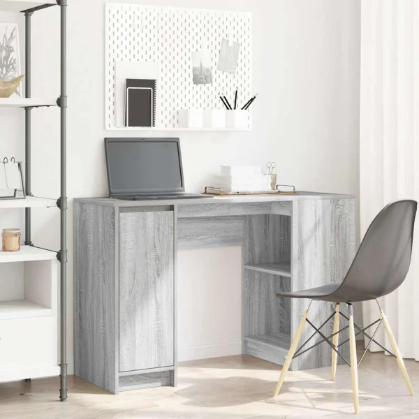 Bureau 120 x 42 x 76 cm sonoma gris bois d'ingénierie – vue d’ensemble