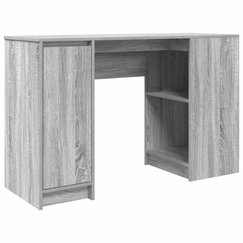 Bureau 120 x 42 x 76 cm sonoma gris bois d'ingénierie – vue de côté