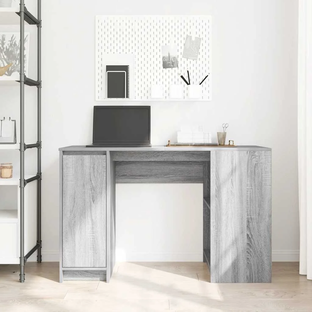 Bureau 120 x 42 x 76 cm sonoma gris bois d'ingénierie – vue de détail