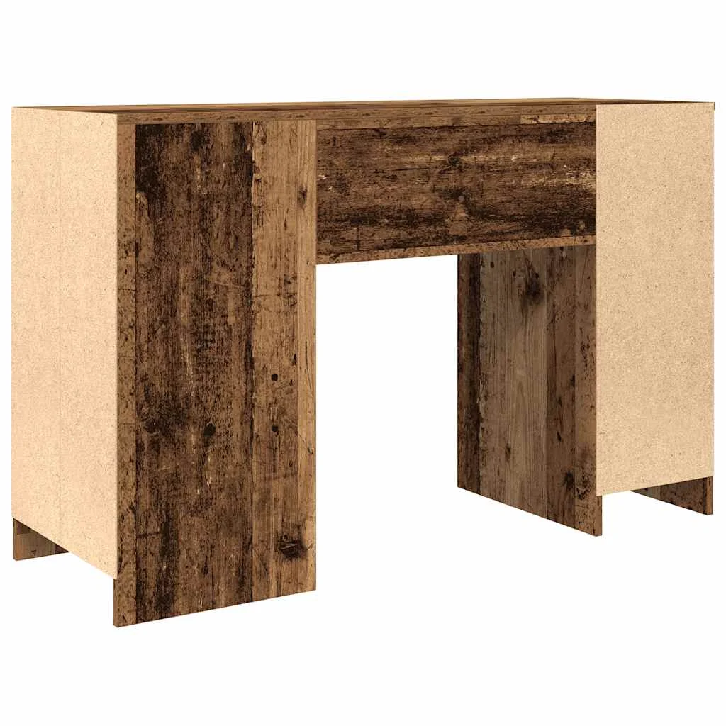 Bureau 120 x 42 x 76 cm vieux bois bois d'ingénierie – vue de dos