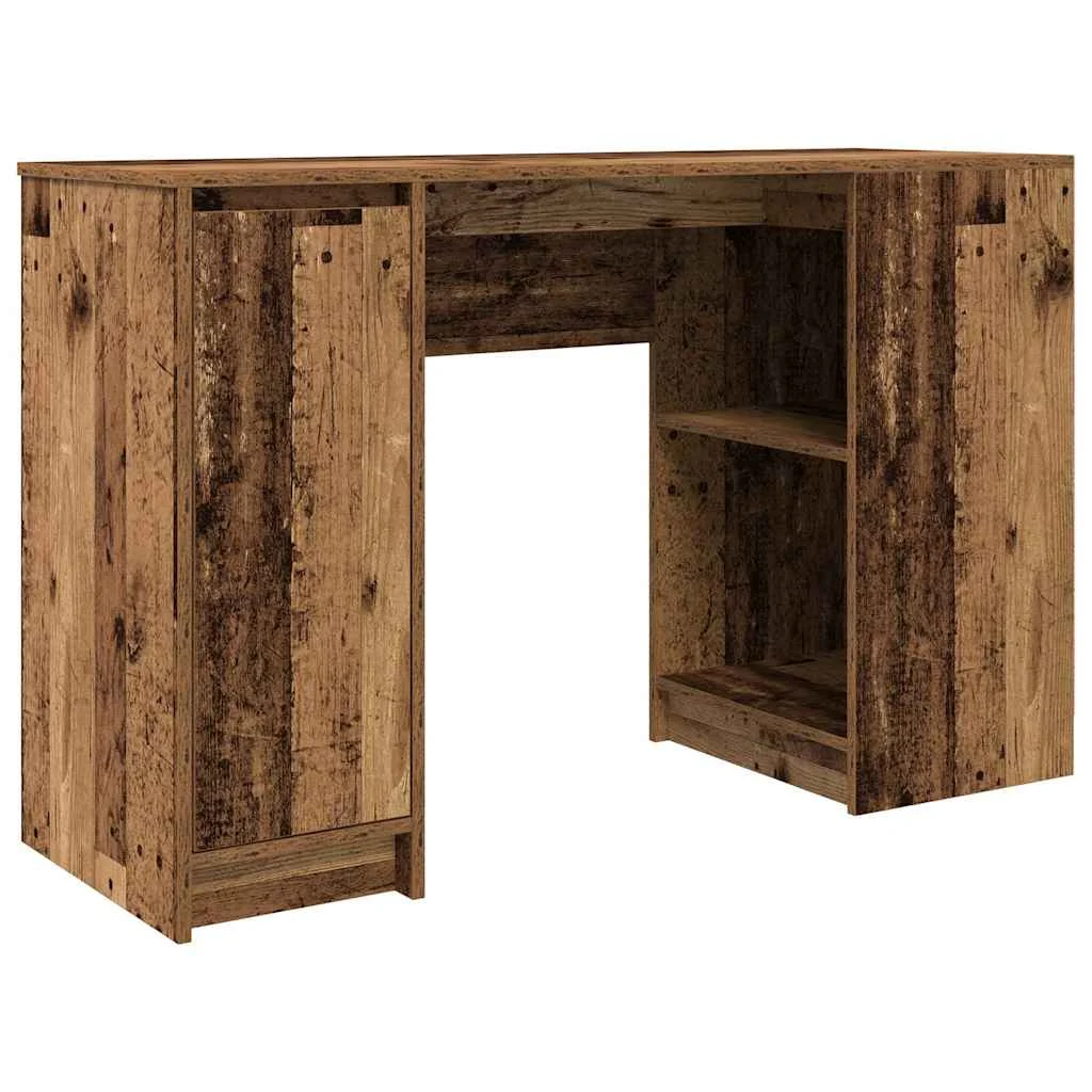 Bureau 120 x 42 x 76 cm vieux bois bois d'ingénierie – vue de côté