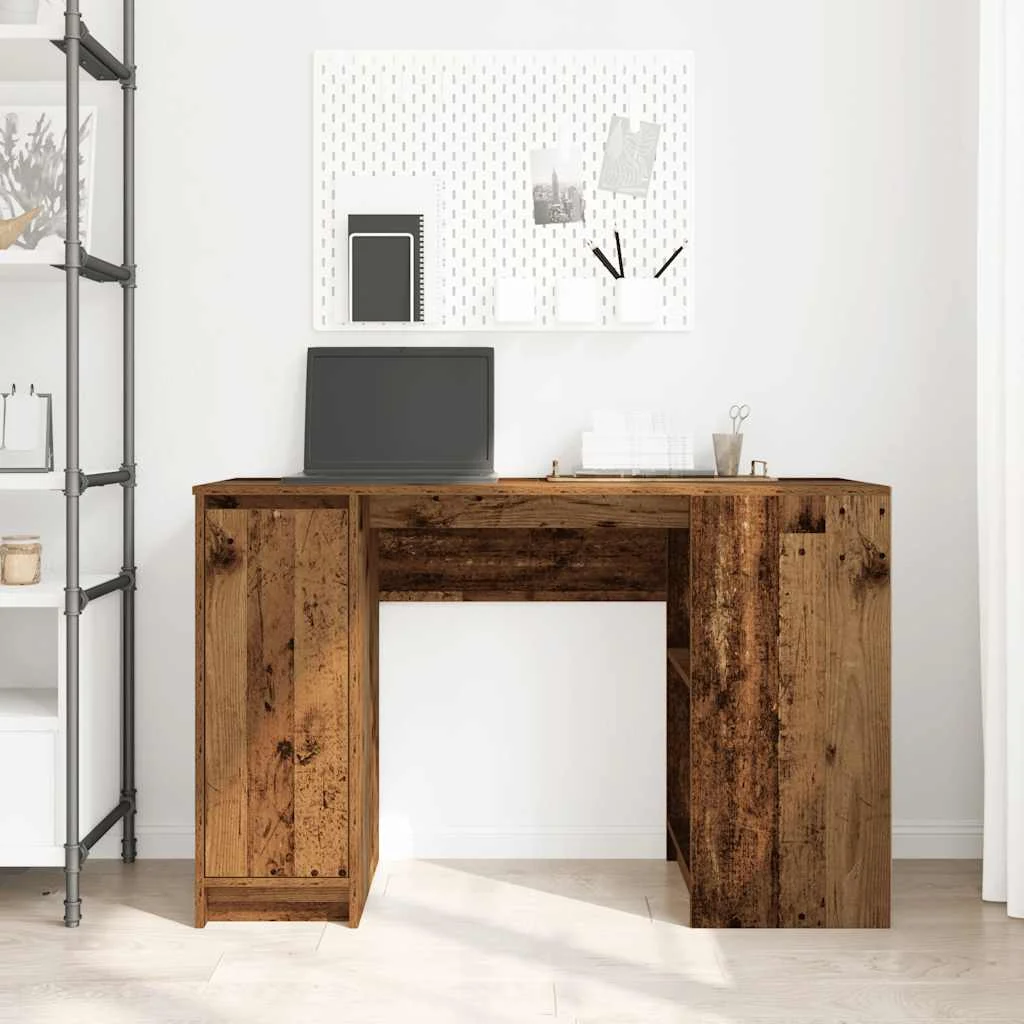 Bureau 120 x 42 x 76 cm vieux bois bois d'ingénierie – vue de détail