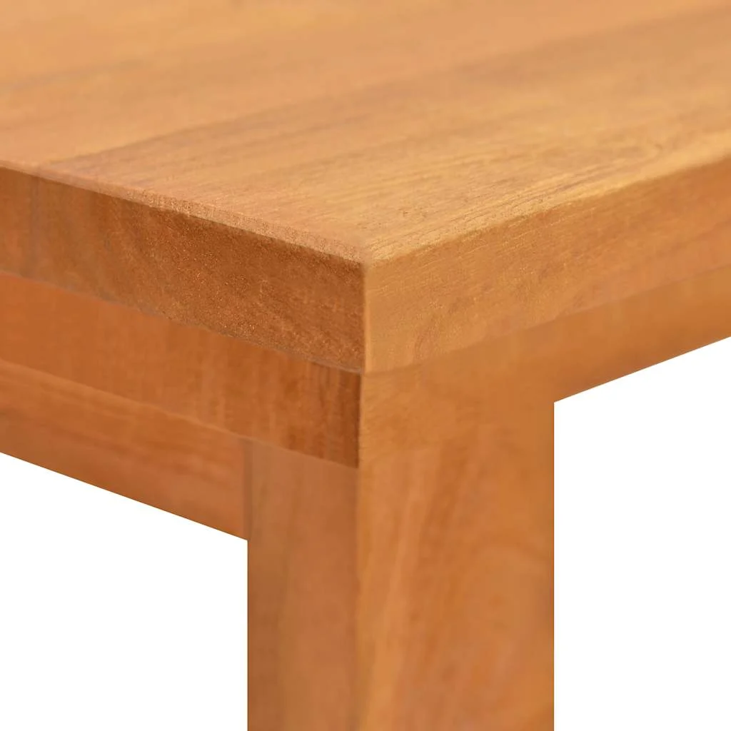 Bureau 120 x 45 x 75 cm marron bois massif de teck – vue de dos