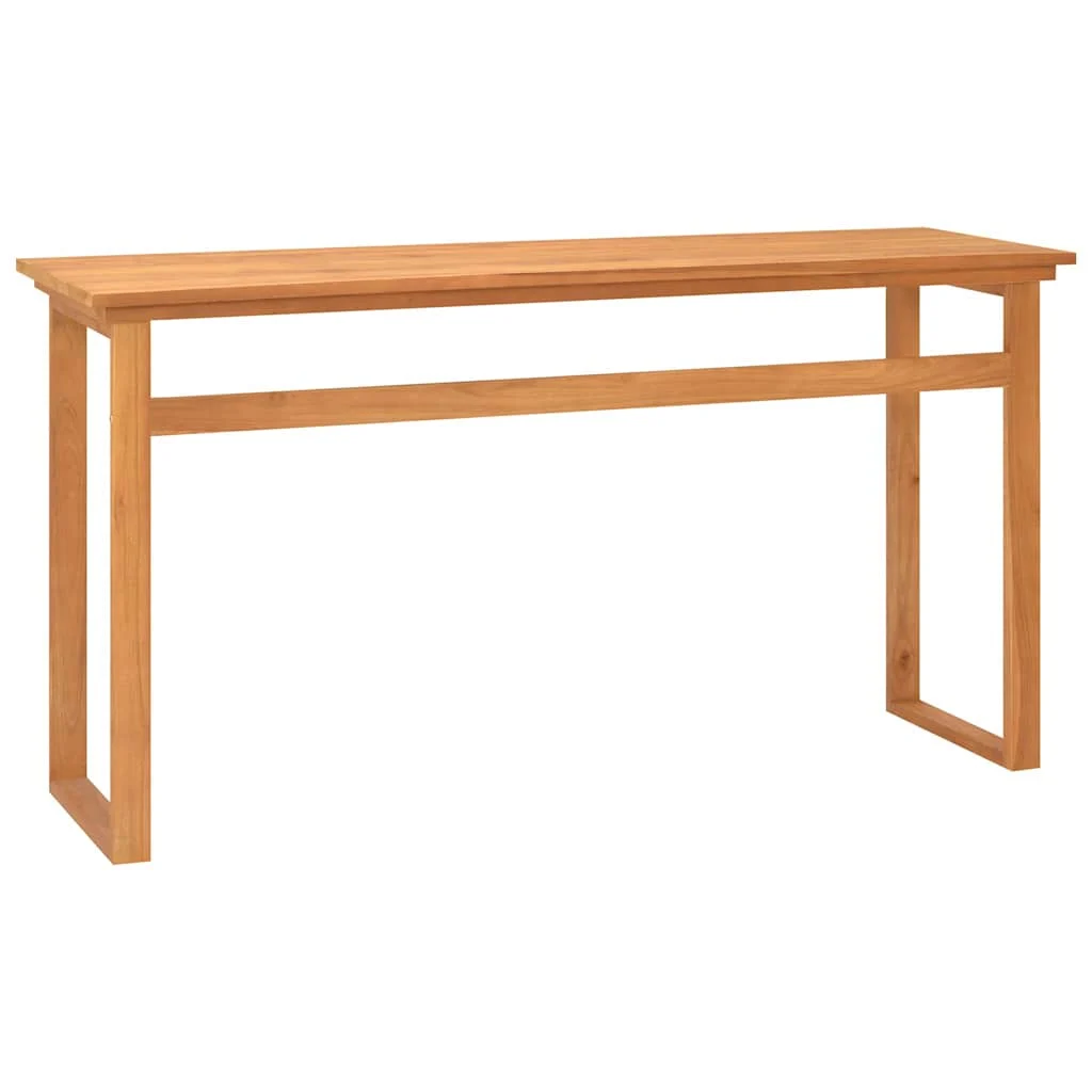 Bureau 120 x 45 x 75 cm marron bois massif de teck – vue de détail