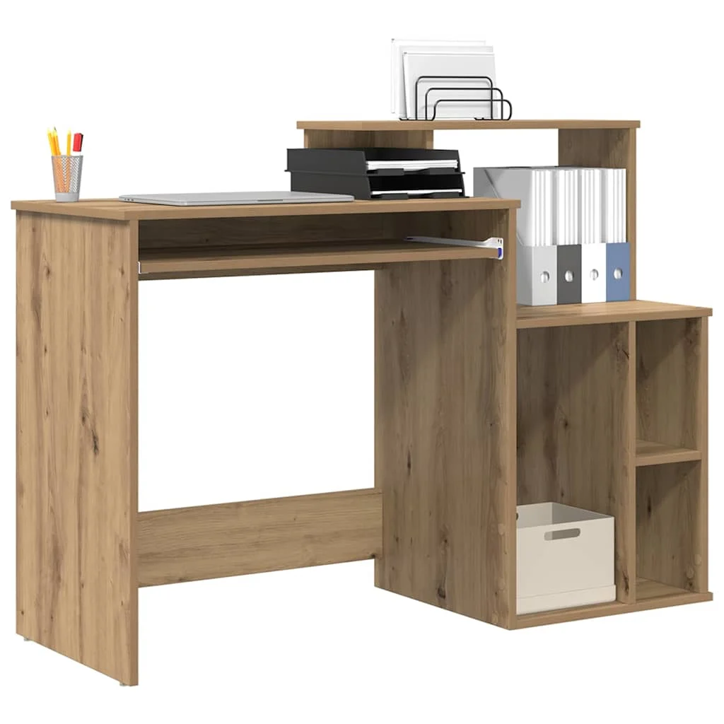 Bureau 120,5 x 44 x 88,5 cm chêne artisanal bois d'ingénierie – vue de détail