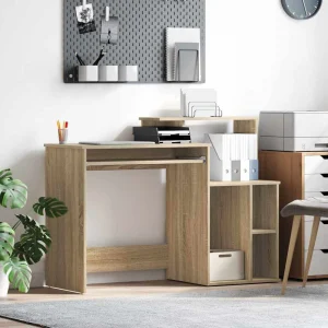 Bureau 120,5 x 44 x 88,5 cm chêne sonoma bois d'ingénierie – vue d’ensemble