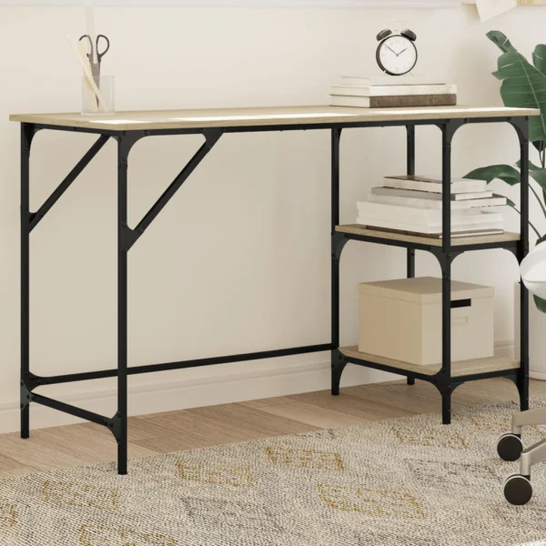 Bureau 120 x 50 x 75 cm chêne sonoma bois d'ingénierie – vue d’ensemble