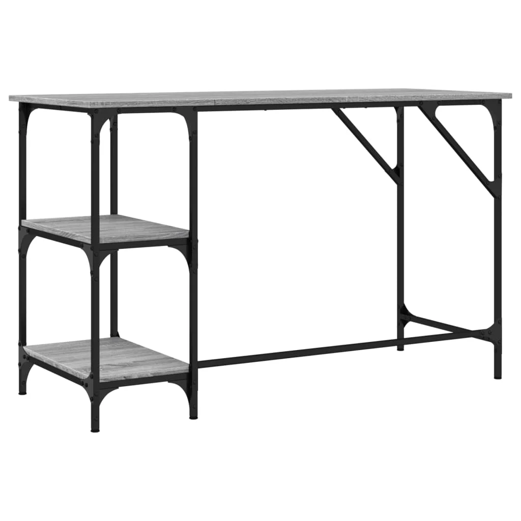 Bureau 120 x 50 x 75 cm sonoma gris bois d'ingénierie – vue de dessus