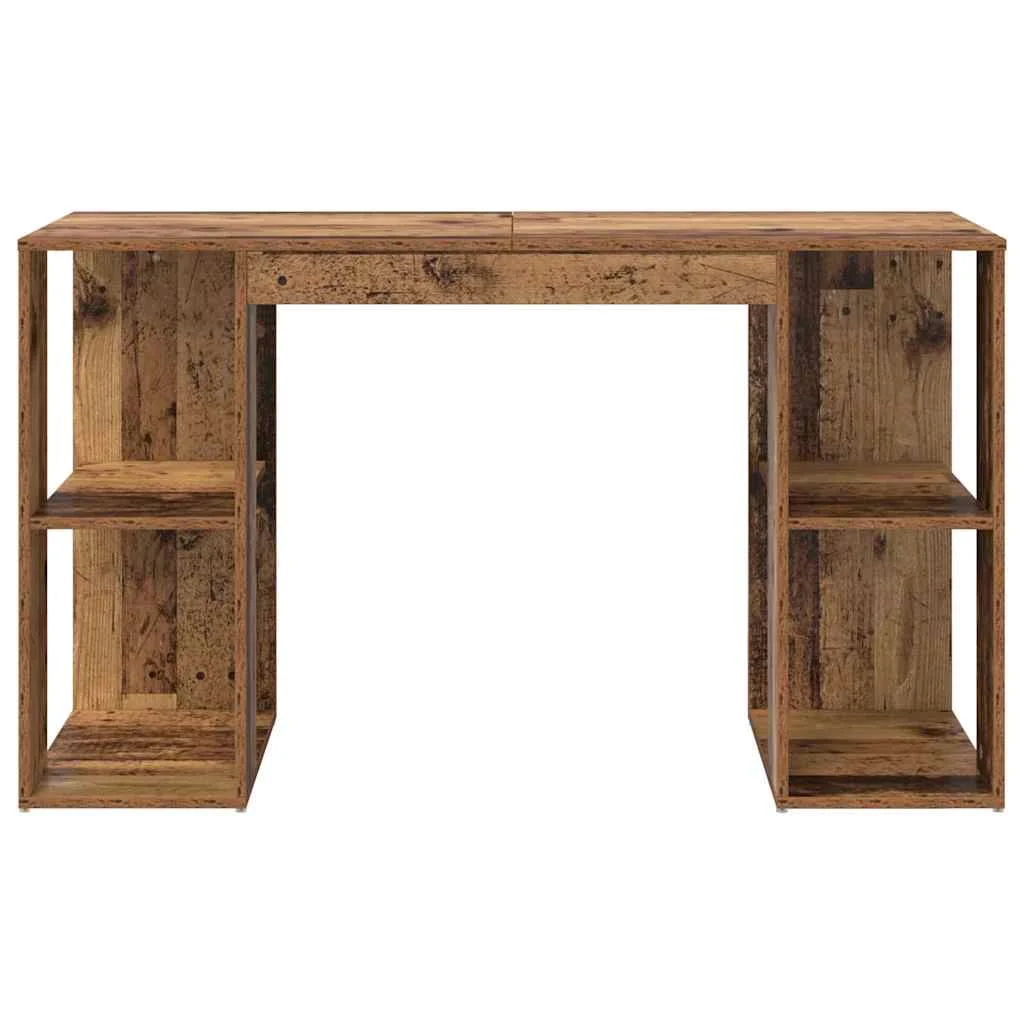 Bureau 130 x 50,5 x 75 cm bois ancien bois d'ingénierie – vue de dessus