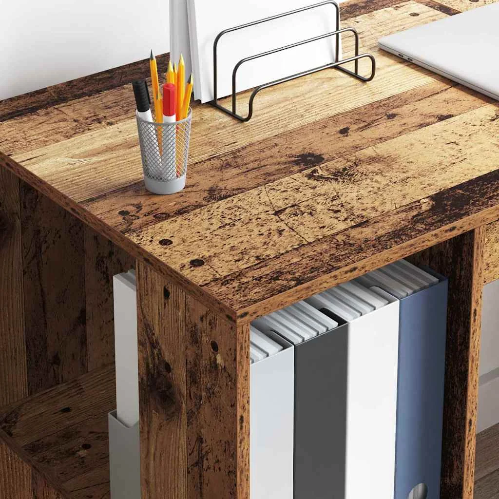 Bureau 130 x 50,5 x 75 cm bois ancien bois d'ingénierie – vue en situation