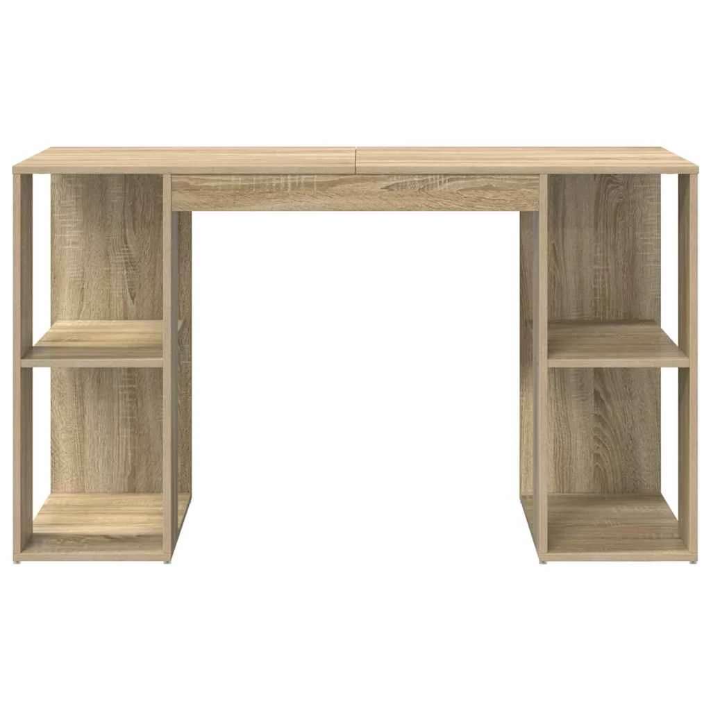 Bureau 130 x 50,5 x 75 cm chêne sonoma bois d'ingénierie – vue de dessus