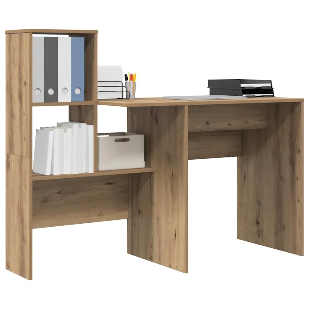Bureau 131,5 x 50 x 106,5 cm chêne artisanal bois d'ingénierie – vue de détail