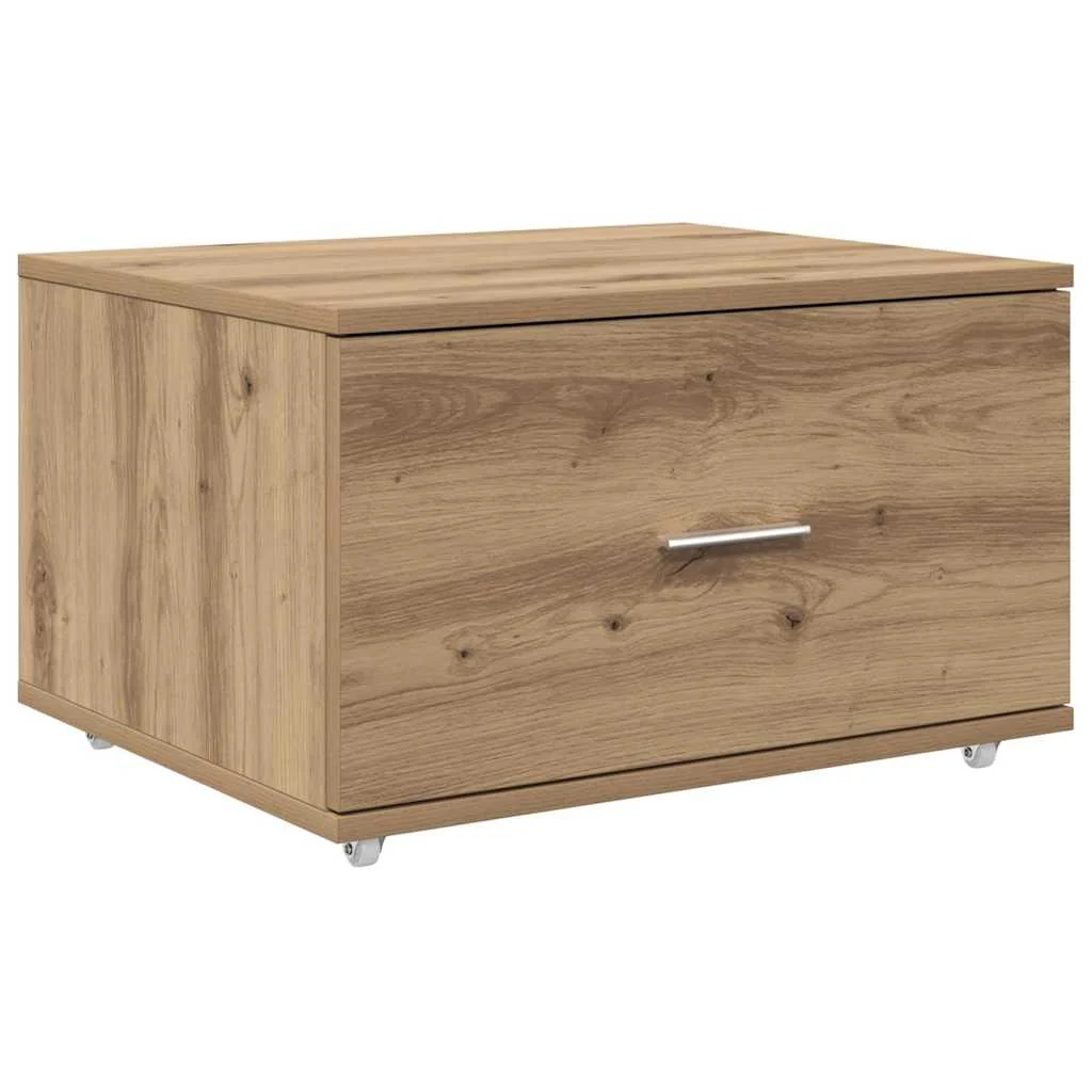 Bureau 131,5 x 50 x 106,5 cm chêne artisanal bois d'ingénierie – modèle 2 – vue de dos