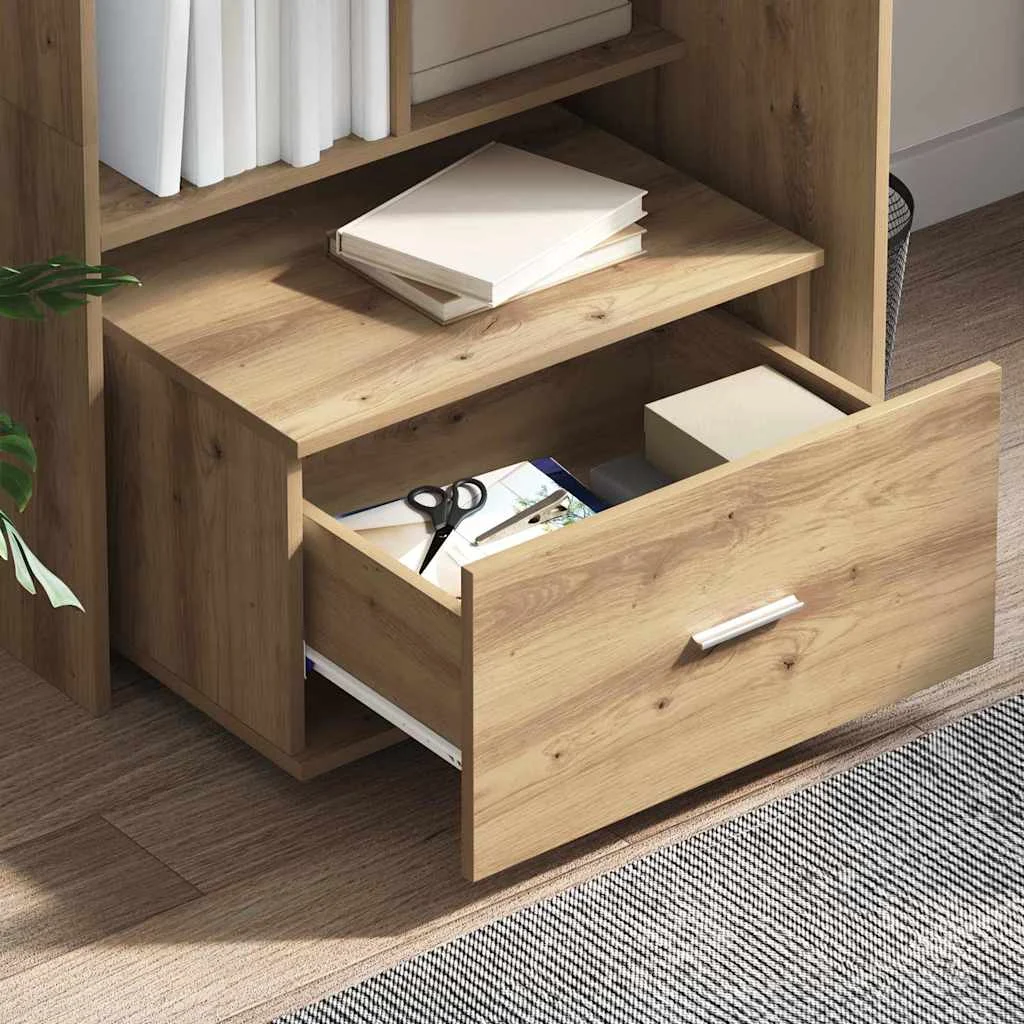 Bureau 131,5 x 50 x 106,5 cm chêne artisanal bois d'ingénierie – modèle 2 – vue en situation