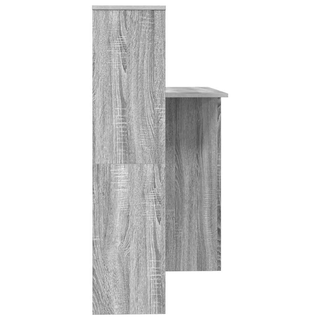 Bureau 131,5 x 50 x 106,5 cm sonoma gris bois d'ingénierie – vue de dos