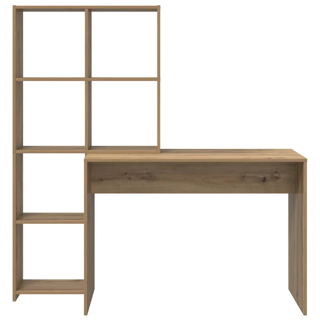 Bureau 138,5 x 55 x 143 cm chêne artisanal bois d'ingénierie – vue de dessus