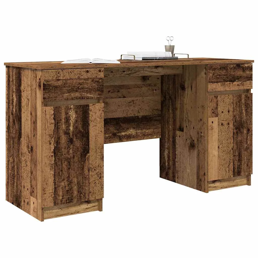 Bureau 140 x 49 x 76 cm bois ancien bois d'ingénierie – vue de détail