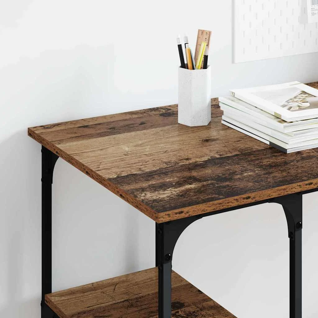 Bureau 140 x 50 x 75 cm bois ancien bois d'ingénierie – modèle 5 – vue en situation