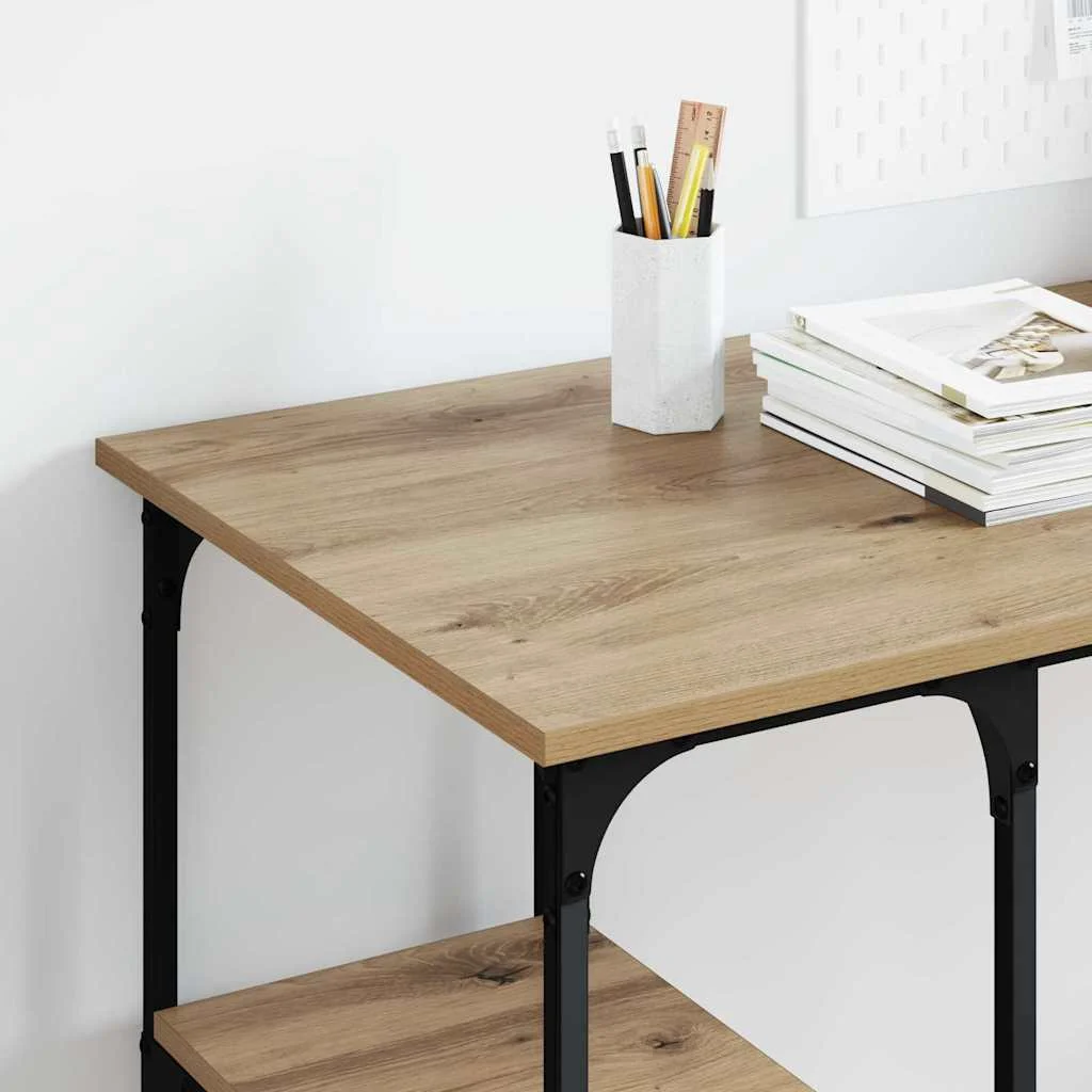 Bureau 140 x 50 x 75 cm chêne artisanal bois d'ingénierie – modèle 5 – vue en situation