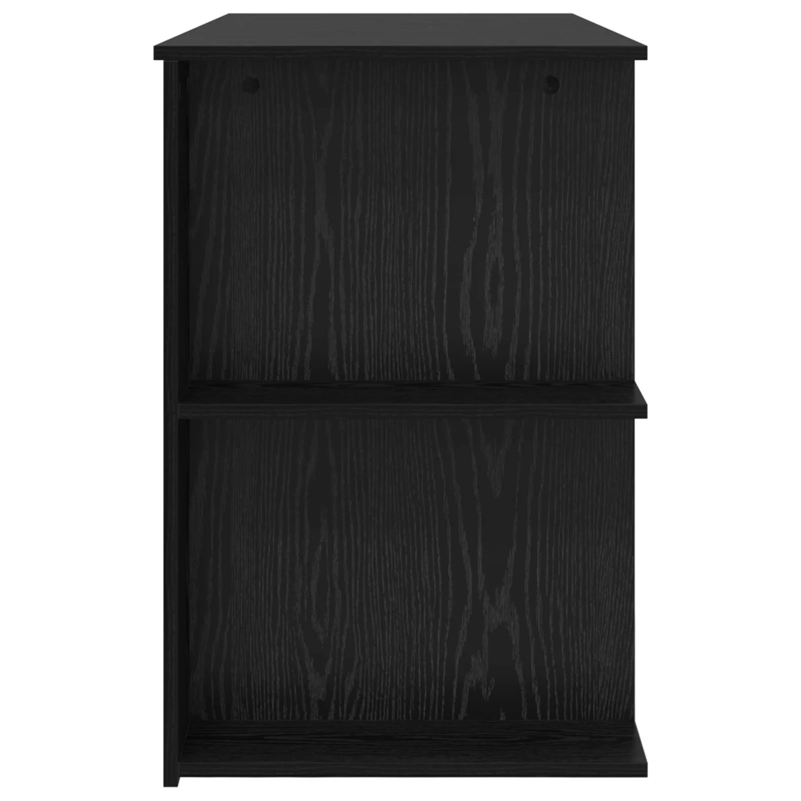 Bureau 140 x 50 x 75 cm chêne noir bois d'ingénierie – modèle 4 – vue de dos