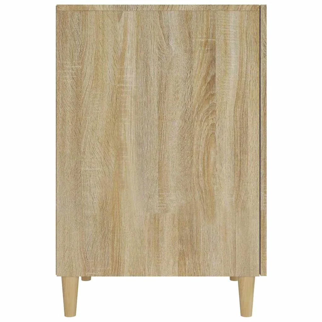 Bureau 140 x 50 x 75 cm chêne sonoma bois d'ingénierie – vue de dos