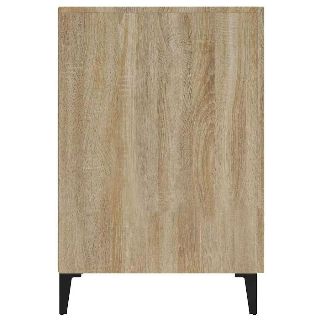 Bureau 140 x 50 x 75 cm chêne sonoma bois d'ingénierie – modèle 2 – vue de dos