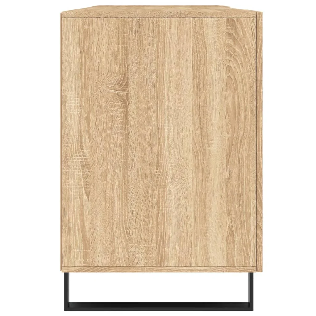 Bureau 140 x 50 x 75 cm chêne sonoma bois d'ingénierie – modèle 7 – vue de dos