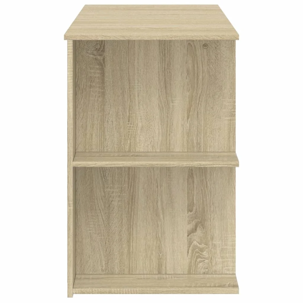 Bureau 140 x 50 x 75 cm chêne sonoma bois d'ingénierie – modèle 8 – vue de dessus