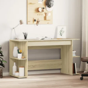 Bureau 140 x 50 x 75 cm chêne sonoma bois d'ingénierie – modèle 8 – vue d’ensemble