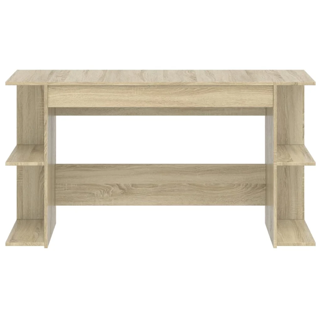 Bureau 140 x 50 x 75 cm chêne sonoma bois d'ingénierie – modèle 8 – vue de détail