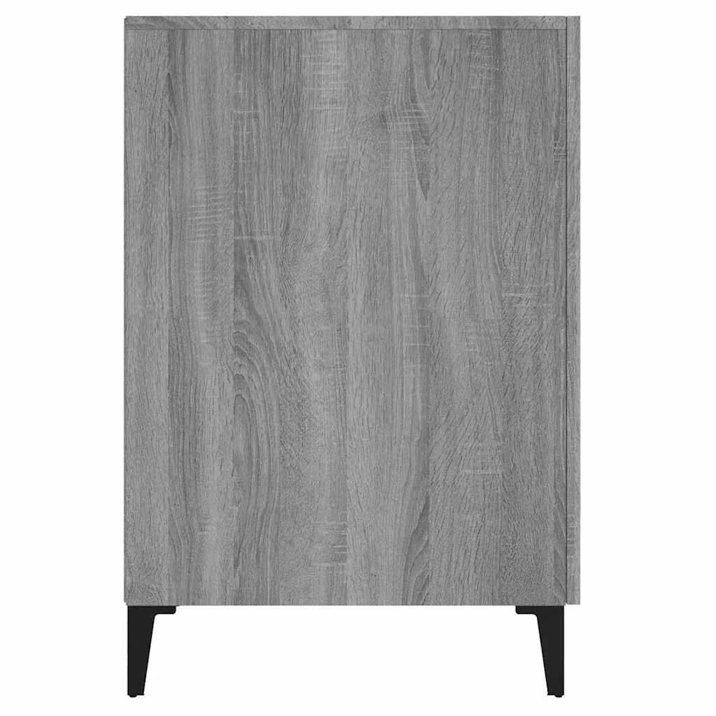 Bureau 140 x 50 x 75 cm sonoma gris bois d'ingénierie – modèle 2 – vue de dos