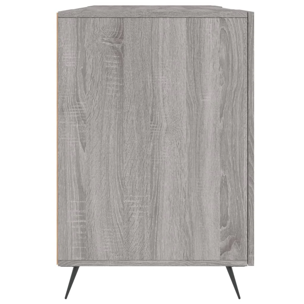 Bureau 140 x 50 x 75 cm sonoma gris bois d'ingénierie – modèle 3 – vue de dos