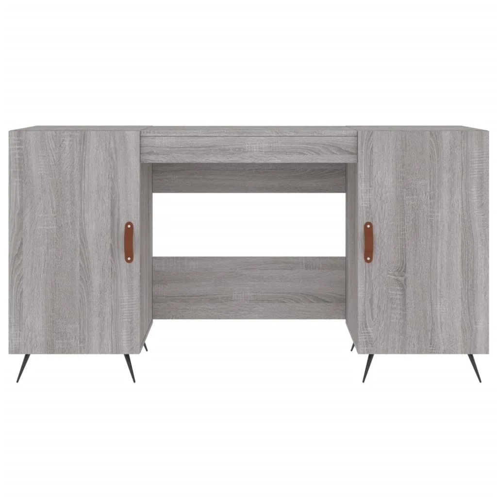 Bureau 140 x 50 x 75 cm sonoma gris bois d'ingénierie – modèle 3 – vue en situation
