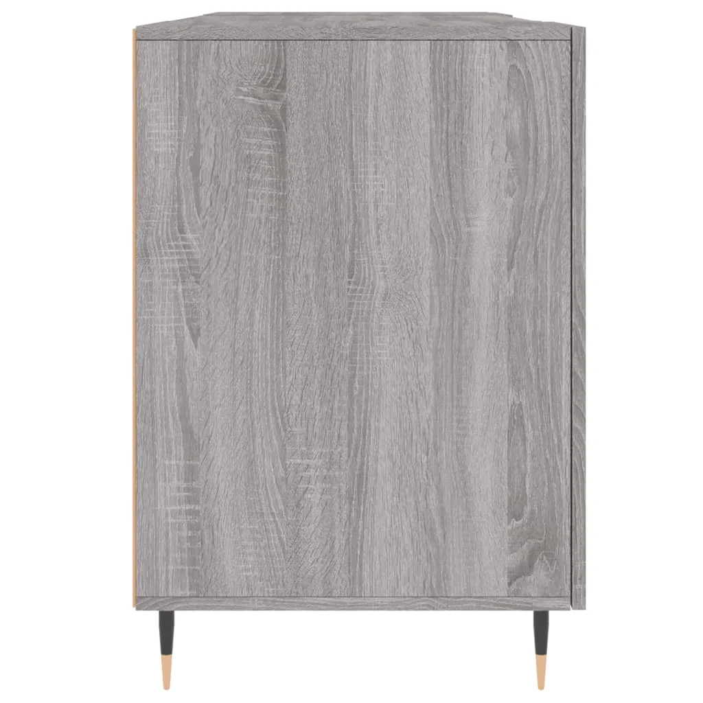 Bureau 140 x 50 x 75 cm sonoma gris bois d'ingénierie – modèle 4 – vue de dos