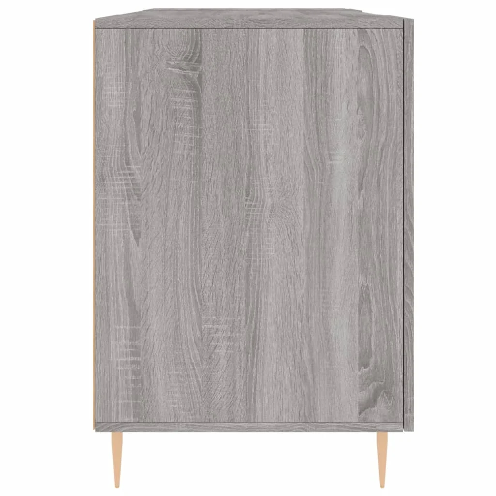 Bureau 140 x 50 x 75 cm sonoma gris bois d'ingénierie – modèle 5 – vue de dos