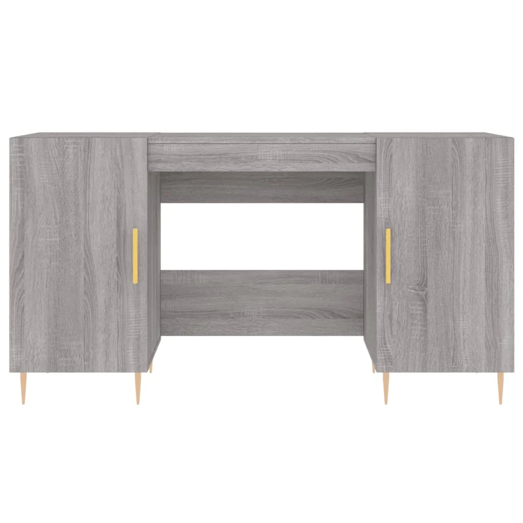 Bureau 140 x 50 x 75 cm sonoma gris bois d'ingénierie – modèle 5 – vue en situation