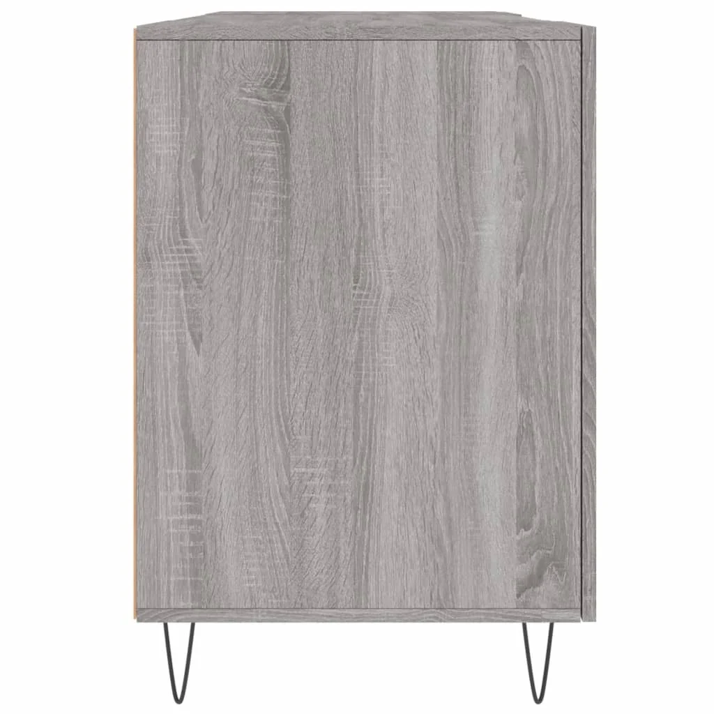 Bureau 140 x 50 x 75 cm sonoma gris bois d'ingénierie – modèle 6 – vue de dos