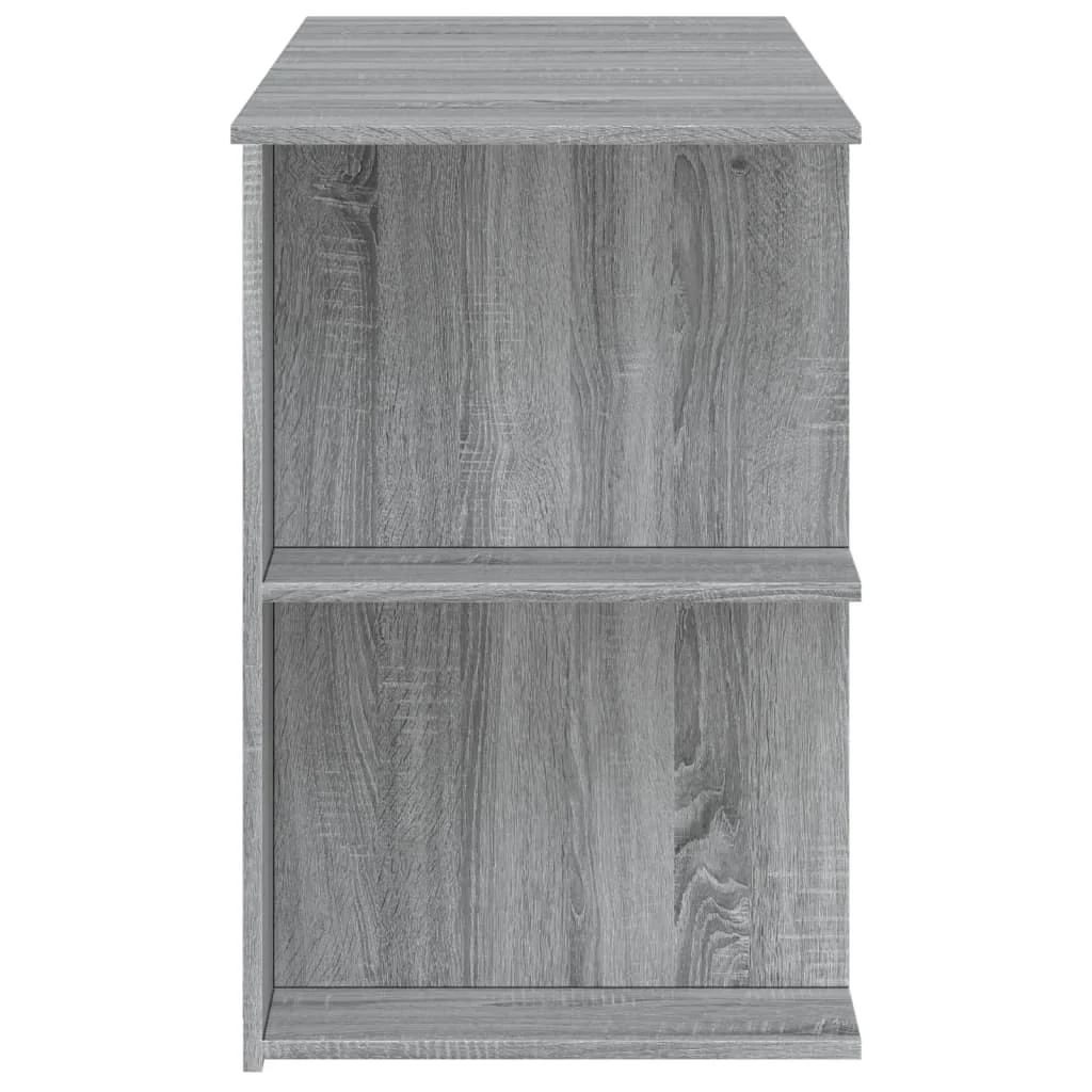 Bureau 140 x 50 x 75 cm sonoma gris bois d'ingénierie – modèle 9 – vue de dessus