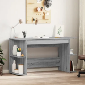 Bureau 140 x 50 x 75 cm sonoma gris bois d'ingénierie – modèle 9 – vue d’ensemble