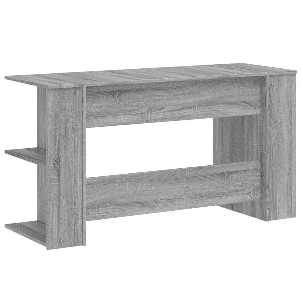 Bureau 140 x 50 x 75 cm sonoma gris bois d'ingénierie – modèle 9 – vue en situation
