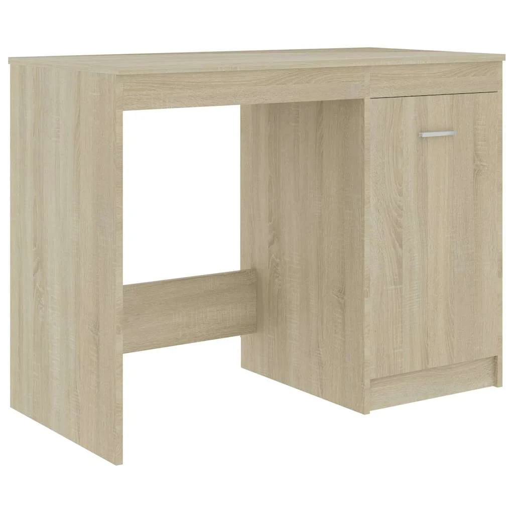 Bureau 140 x 50 x 76 cm chêne sonoma bois d'ingénierie – vue de dessus