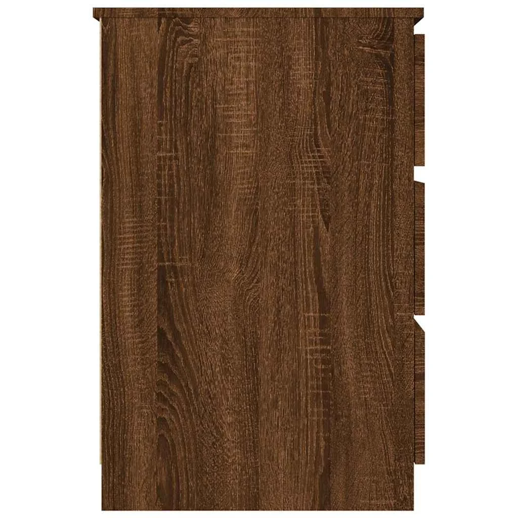 Bureau 140 x 50 x 77 cm chêne marron bois d'ingénierie – vue de dessus