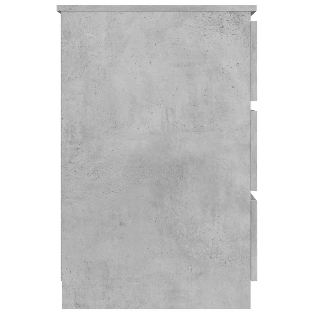 Bureau 140 x 50 x 77 cm gris béton bois d'ingénierie – vue de dessus