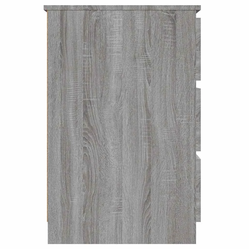 Bureau 140 x 50 x 77 cm sonoma gris bois d'ingénierie – vue de dos