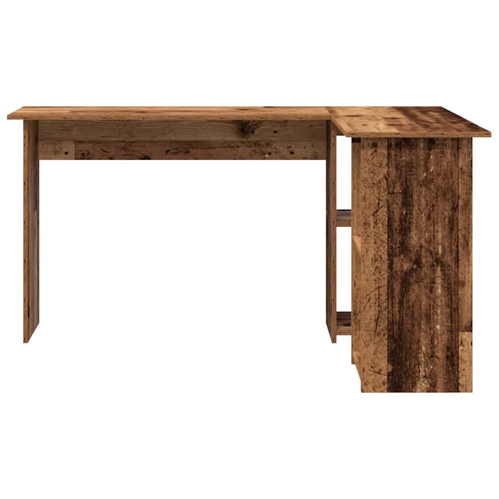 Bureau 142 x 102 x 73 cm bois ancien bois d'ingénierie – vue de dessus