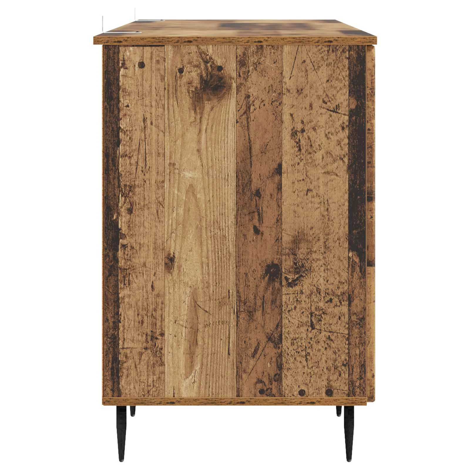 Bureau 142,5 x 50 x 75 cm bois ancien bois d'ingénierie – modèle 3 – vue de dos