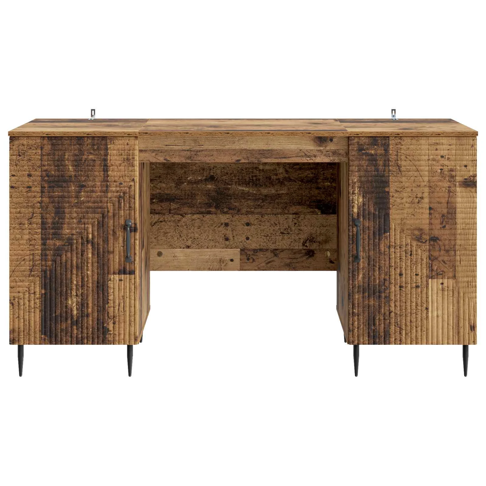Bureau 142,5 x 50 x 75 cm bois ancien bois d'ingénierie – modèle 5 – vue de dessus