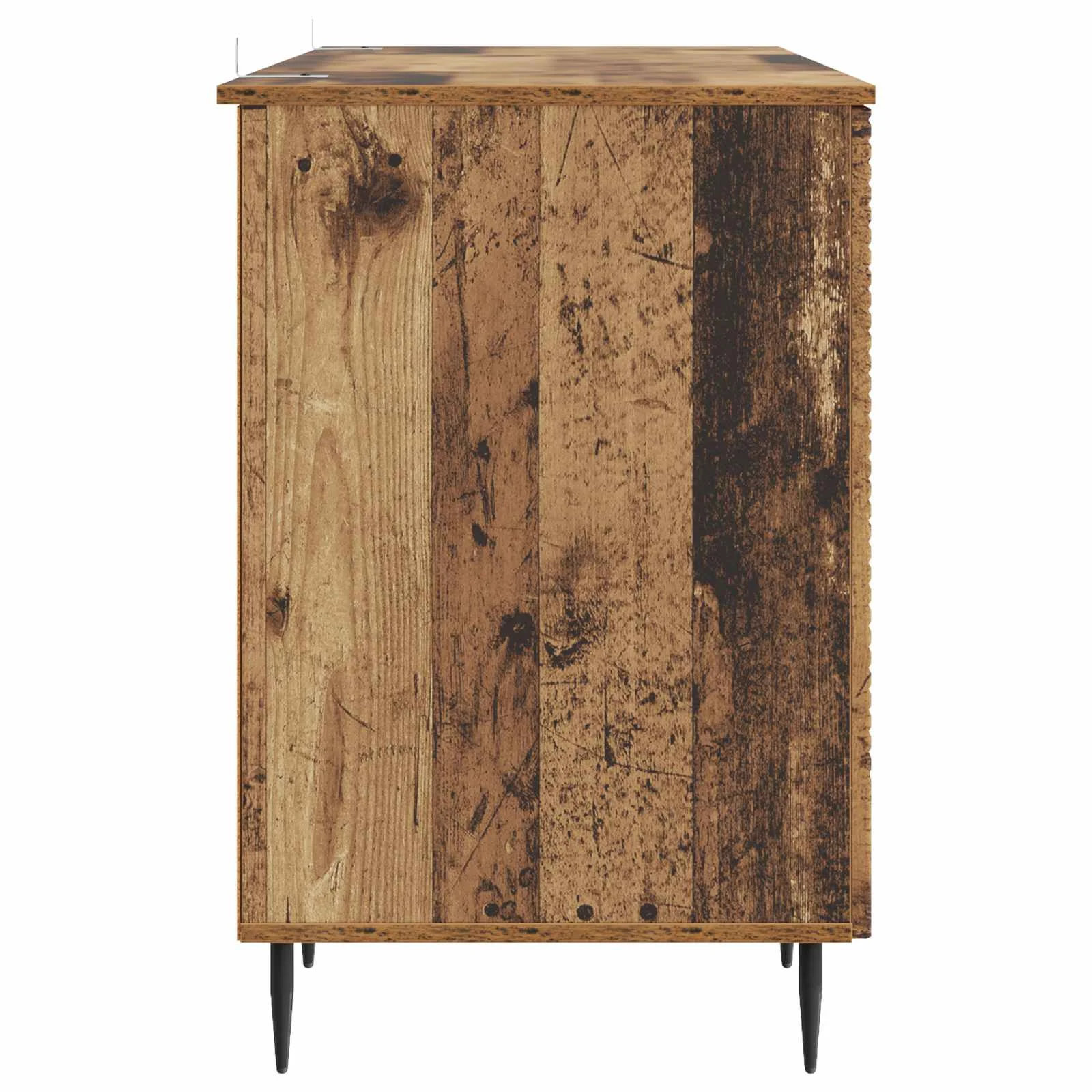 Bureau 142,5 x 50 x 75 cm bois ancien bois d'ingénierie – modèle 5 – vue de dos